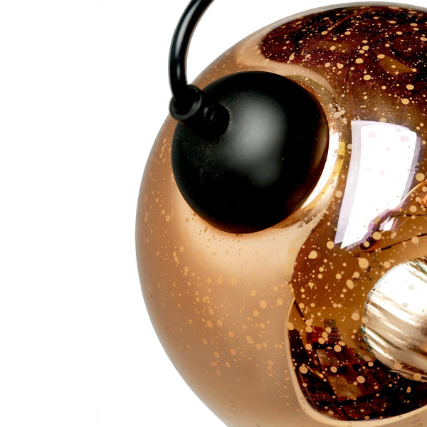 Moravian Glass Oval Pendant Light Chrome Necklaces & Pendants