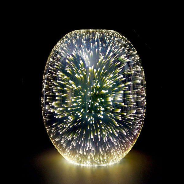 Moravian Glass Oval Pendant Light Copper Necklaces & Pendants