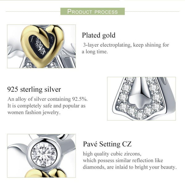 925 Sterling Silver Guardian Angel Diamond Pendant For Diy Bracelets Charms & Pendants