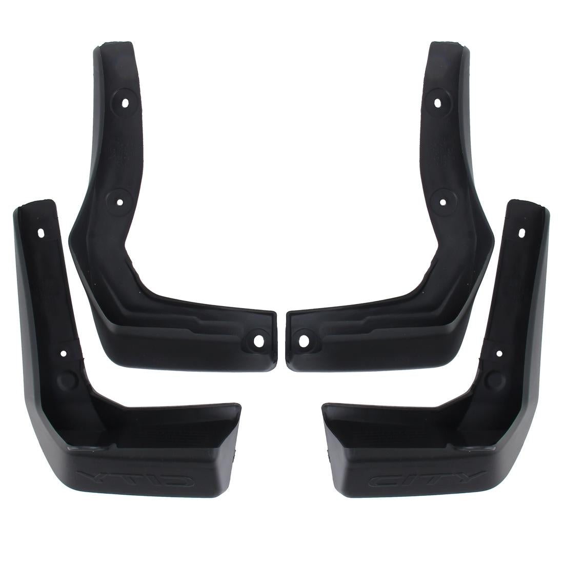 4 Pcs Car Auto Semi Rigid Pvc Splash Flaps Fender Guard For Honda City 2015 2020 Fenders & Mud Guards