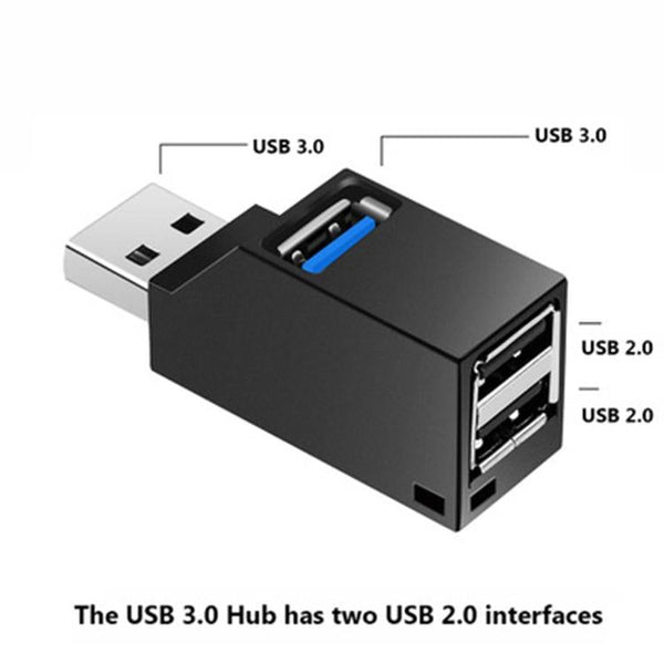 Compact 3 Port Usb Hub With Lanyard Usb Cables Hubs & Adapters
