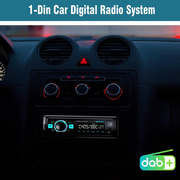 1 Din Car Dab Radio Player Bluetooth Fm U Disk Mp3 Tf Card Car Audio In Dash Units