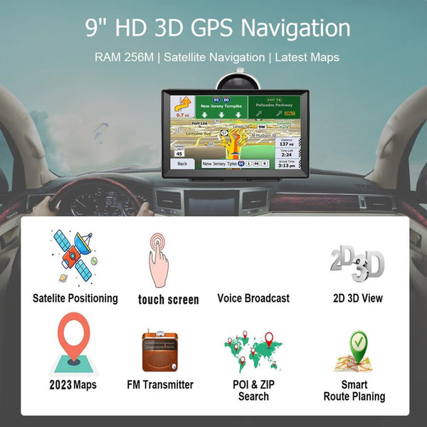 8 Inch Car Locator Technology Navigator 9 Screen Bluetooth Africa Map Gps