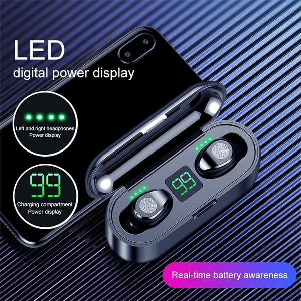 Wireless Bluetooth Headset With Touch Control And Charging Case V5.0 Headsets