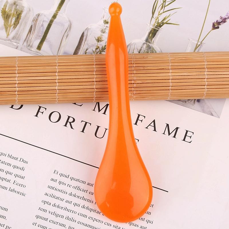 Facial Tendon Stick For Massage And Acupuncture Resin Scraping Sheet Beauty Salon Shave Board Yellow Massagers