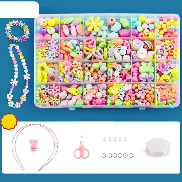 Diy Beaded Jewelry Set For Kids 24 Grids Craft Beads