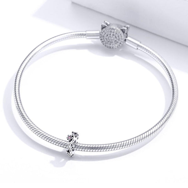 925 Sterling Silver Cherry Blossom Branch Pendant For Diy Bracelets And Necklaces Charms & Pendants