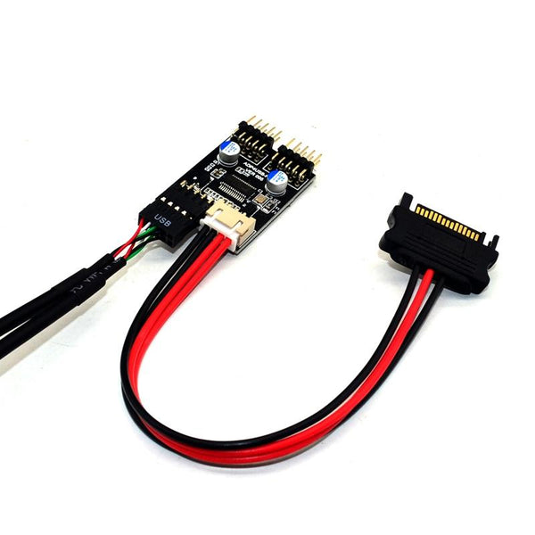 Usb 2.0 9Pin To Dual Header Hub Adapter Usb Cables Hubs & Adapters