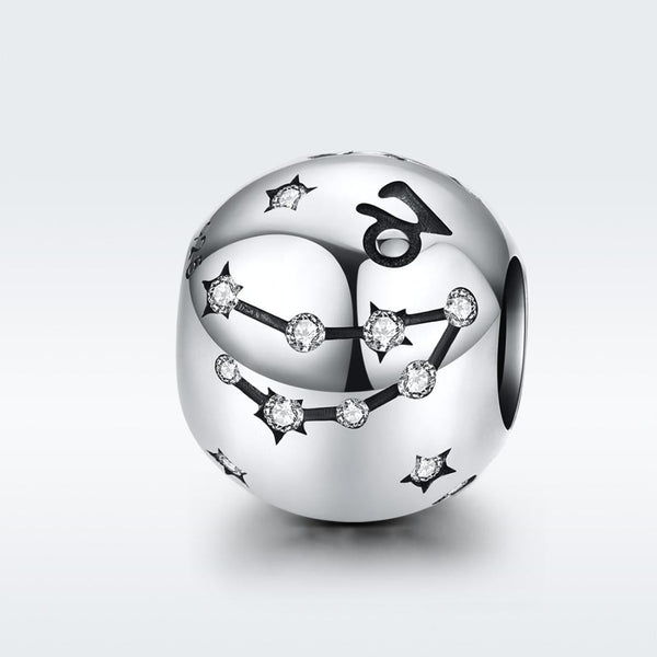 925 Sterling Silver Diy Zodiac Bracelet Beads Capricorn Style Craft Beads