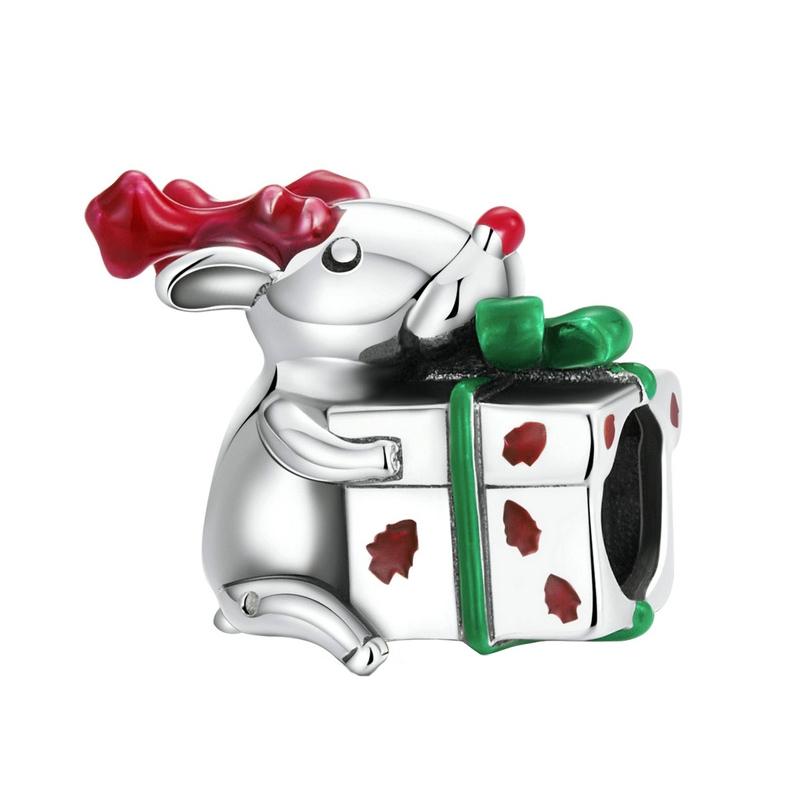 925 Sterling Silver Christmas Bead Diy Accessories Craft Beads