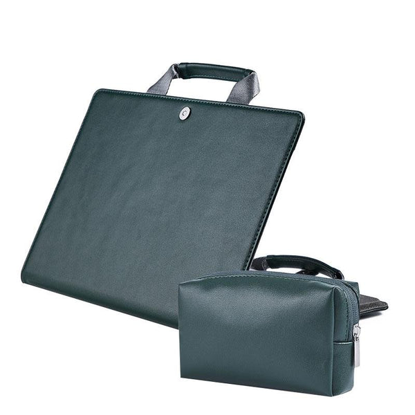 1 Sets Of 15.4 Inch Laptop Bag & Power Tote Protective Case Ink Green Laptop Cases & Bags