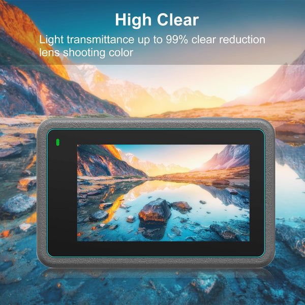 Tempered Glass Film Set For Dji Action 3 In 1 Protection Front And Back Screens Lenses Camera Screen Protectors