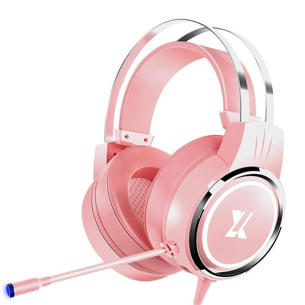 X8 Upgraded Gaming Headset With Mic Pink Headsets