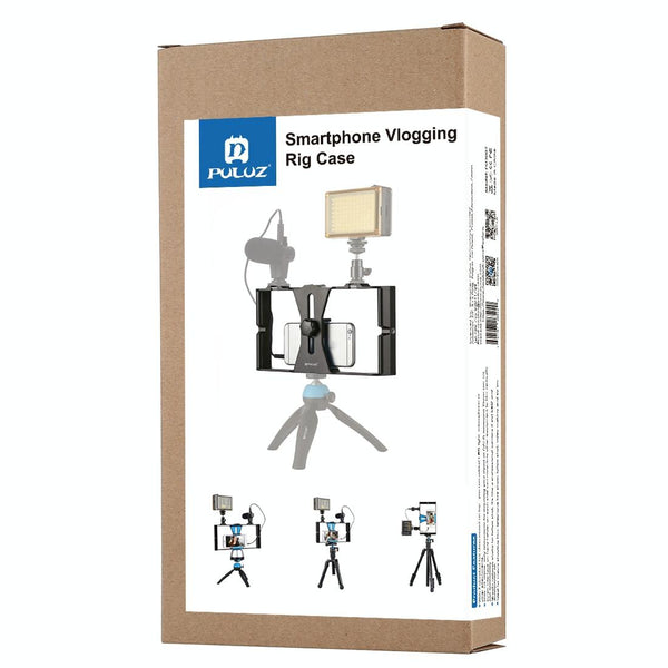 Blue Smartphone Video Rig & Microphone Kit For Live Broadcast Compatible With Iphone Galaxy Huawei Xiaomi Htc Lg Google And More Other Mobile Accessor