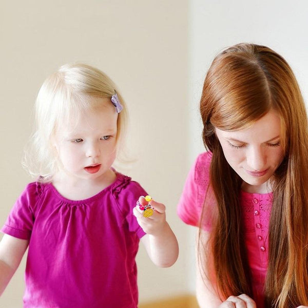 Diy Beaded Jewelry Set For Kids 12 Fruit Cups & Ribbons Jewellery Sets