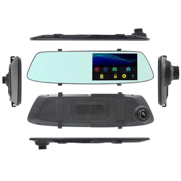 5 Lcd Touch Screen Rear View Mirror Car Recorder With Separate Camera Rear View Monitors/Cams & Kits