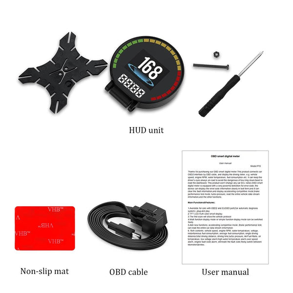 Car Hud Head Up Display Water Temp Speed Voltage Other Car Interior