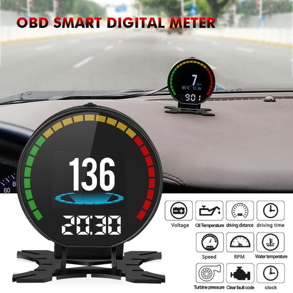 Car Hud Head Up Display Water Temp Speed Voltage Other Car Interior