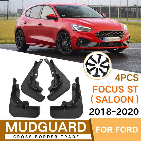 For Ford Focus St Saloon 2018 2020 4Pcs / Set Car Auto Soft Plastic Splash Flaps Fender Guard Fenders & Mud Guards
