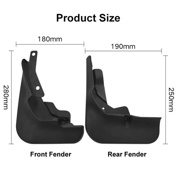 For Ford Focus St Saloon 2018 2020 4Pcs / Set Car Auto Soft Plastic Splash Flaps Fender Guard Fenders & Mud Guards