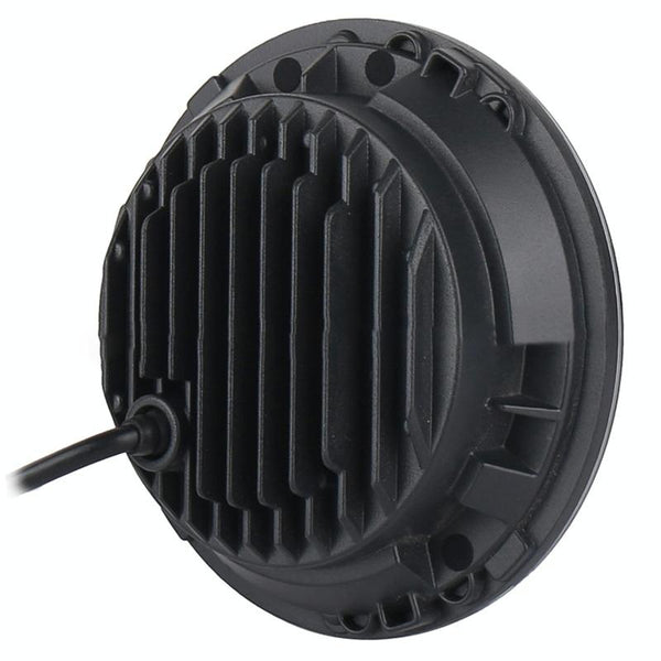 2 Pcs 7 Inch Dc12v 6000K 6500K 50W Car Led Headlight Cree Lamp Beads For Jeep Wrangler / Harley Support App + Bluetooth Control Black Other Auto Tool