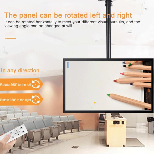 Single Screen Tv Wall / Ceiling Mount 32 65 Inch 0.5 2M Range Tv Stands & Mounts