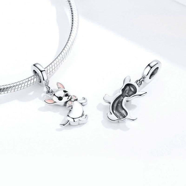 925 Sterling Silver Chihuahua Charm Pendant For Diy Bracelets Charms & Pendants