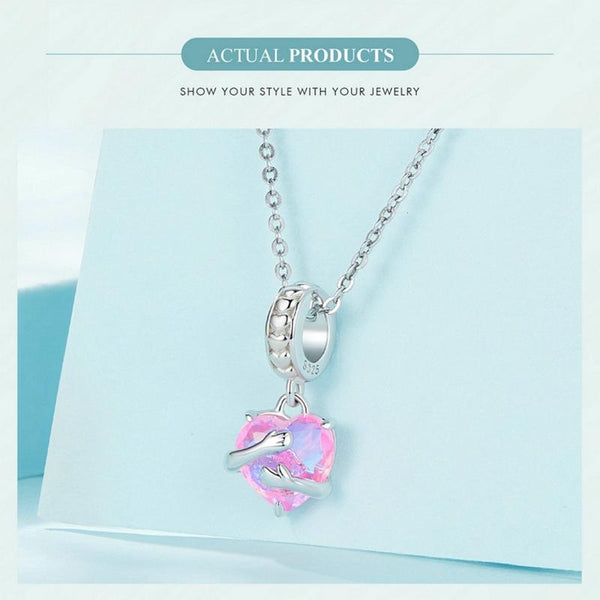 925 Sterling Silver Scc2540 Heart Pendant For Diy Bracelets Charms & Pendants