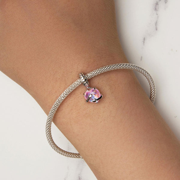 925 Sterling Silver Scc2540 Heart Pendant For Diy Bracelets Charms & Pendants