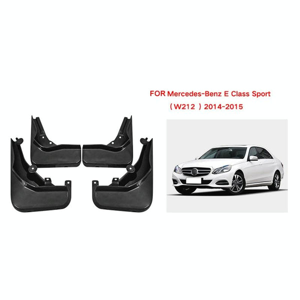 For Mercedes Benz E Class Sport 2014 2015 4Pcs / Set Car Auto Soft Plastic Splash Flaps Fender Guard Fenders & Mud Guards