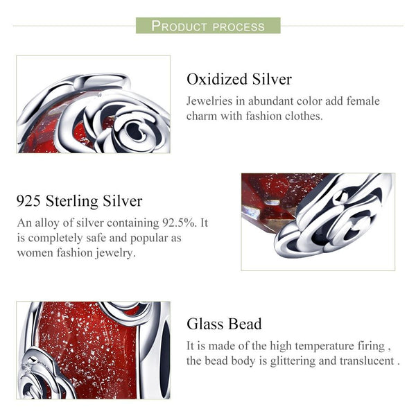 925 Sterling Silver Pure Glass Bead Bracelet Kit Craft Beads