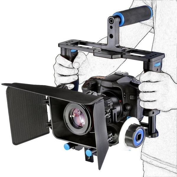 Large Handle Camera Cage And Matte Box Kit For Dslr Video Equipment Other Camera & Photo Accs