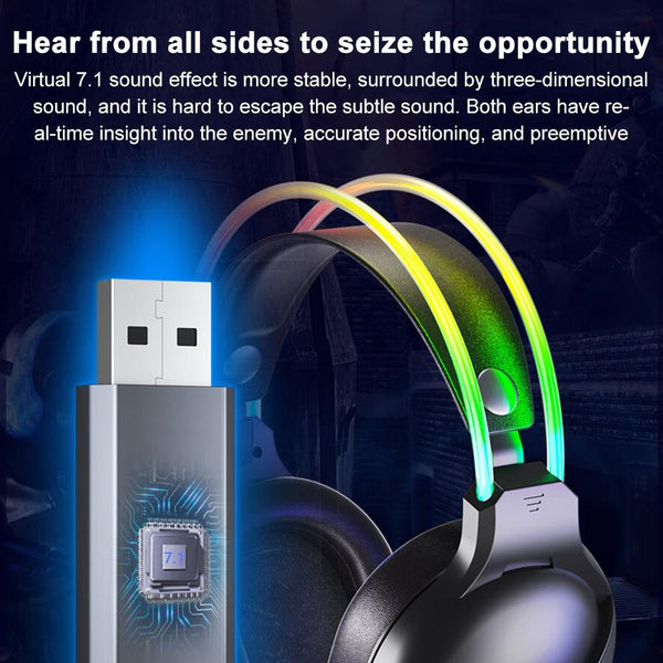 1 Sets Of Rgb Gaming Headset With Wired Connection Headsets