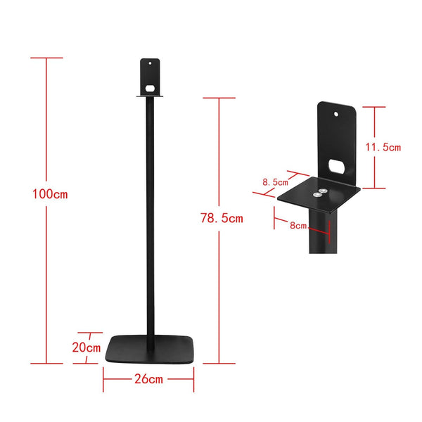 1X Pair Floor Stand Bracket For Sony Sa Rs3s Black Speaker Mounts & Stands