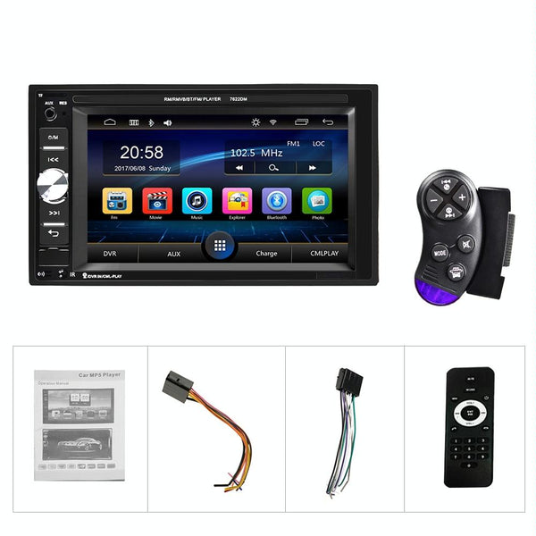 6.2 Inch Car Dual Din Hd Mp5 Player W / Bluetooth Fm Phone Link Tf Card & Remote Other Car Audio