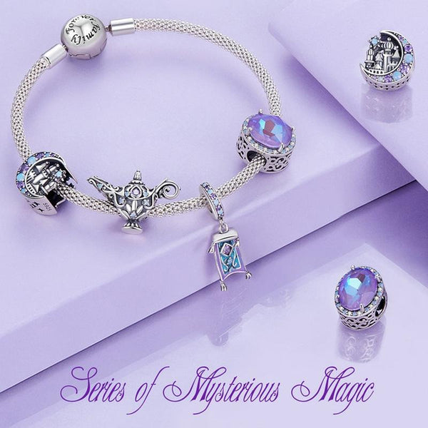 925 Sterling Silver Symphony Purple Moonlight Gemstone Diy Bracelet Bracelets
