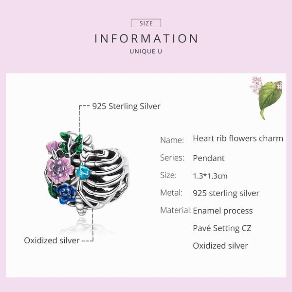 925 Sterling Silver Flower Bead Bracelet & Necklace Set Charms & Pendants