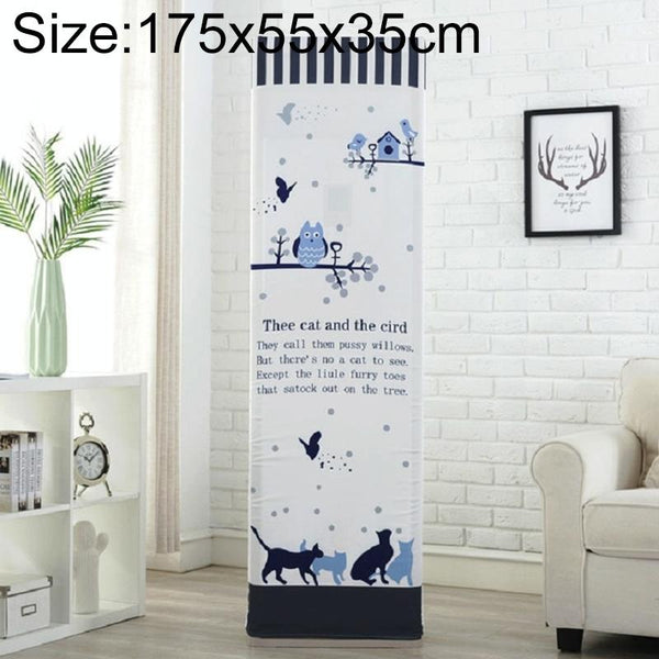 Cat And Bird Fabric Dust Cover For Vertical Cabinet Ac 175X55x35cm All Inclusive Portable Air Conditioners