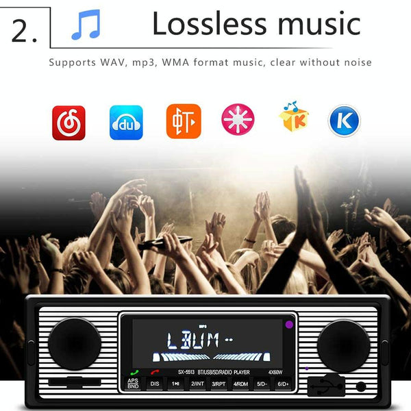 12V Car Mp3 Player With Bluetooth Fm Tf U Disk Sx 5513 Other Car Audio