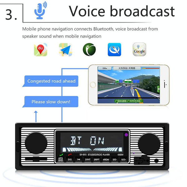 12V Car Mp3 Player With Bluetooth Fm Tf U Disk Sx 5513 Other Car Audio