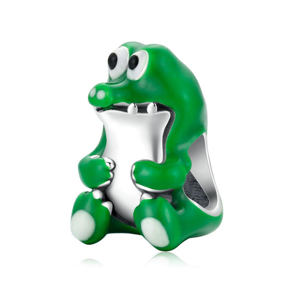 925 Sterling Silver Crocodile Beads For Diy Bracelets & Necklaces Charms & Pendants