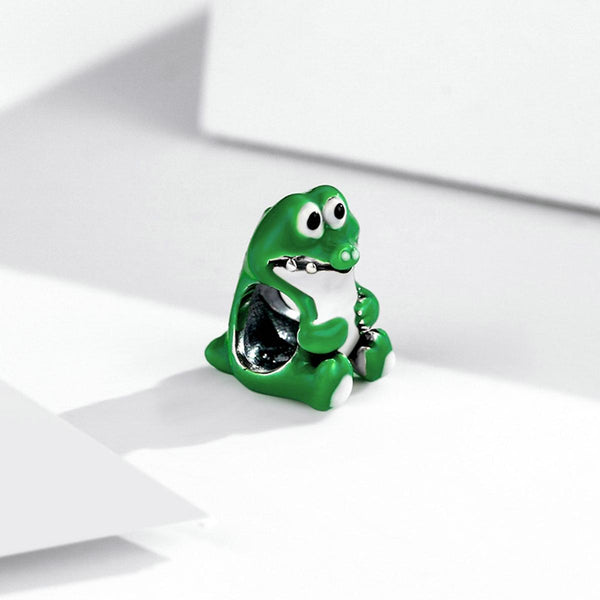 925 Sterling Silver Crocodile Beads For Diy Bracelets & Necklaces Charms & Pendants