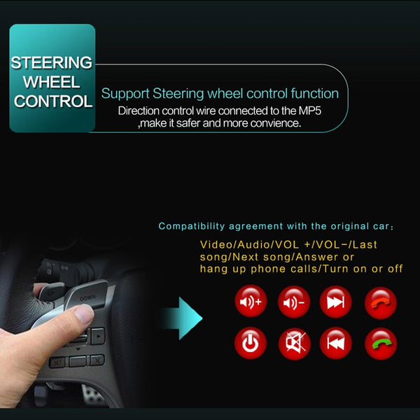 7 Inch Car Mp5 Player Bluetooth Hands Free Reverse Other Car Audio