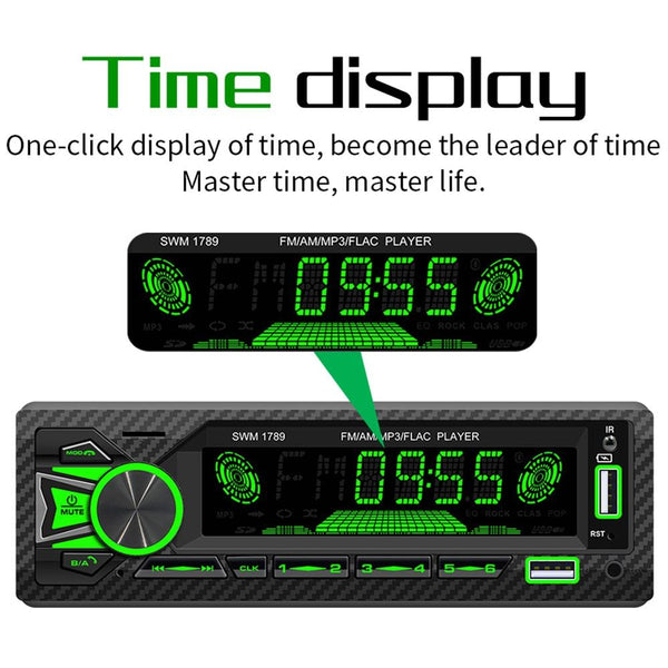 Bluetooth Car Radio Receiver With Remote Control Mp3 Player 5.1 Receivers