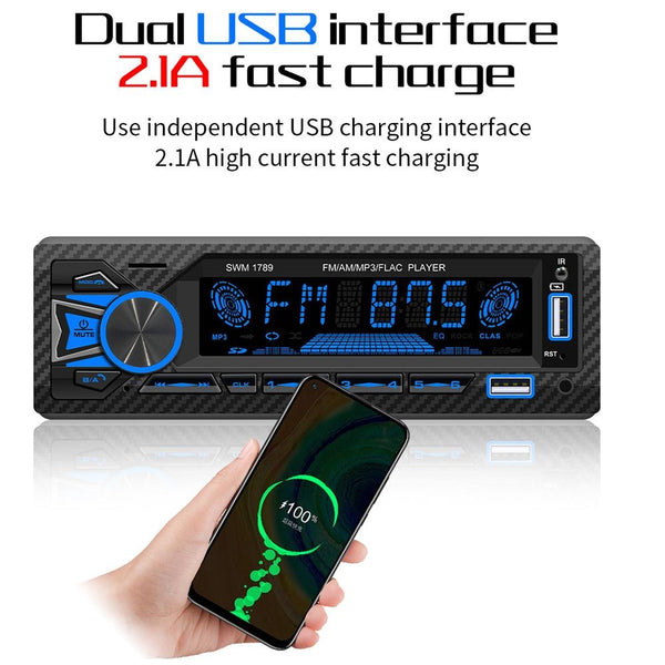 Bluetooth Car Radio Receiver With Remote Control Mp3 Player 5.1 Receivers