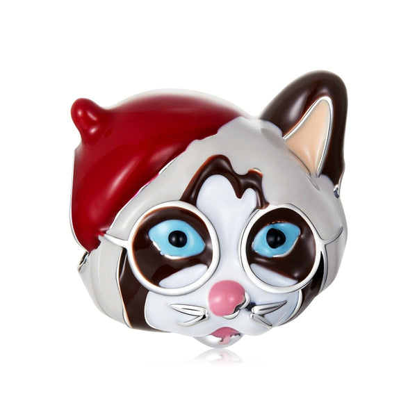 925 Sterling Silver Siamese Cat Bead For Diy Bracelet Or Necklace Bracelets