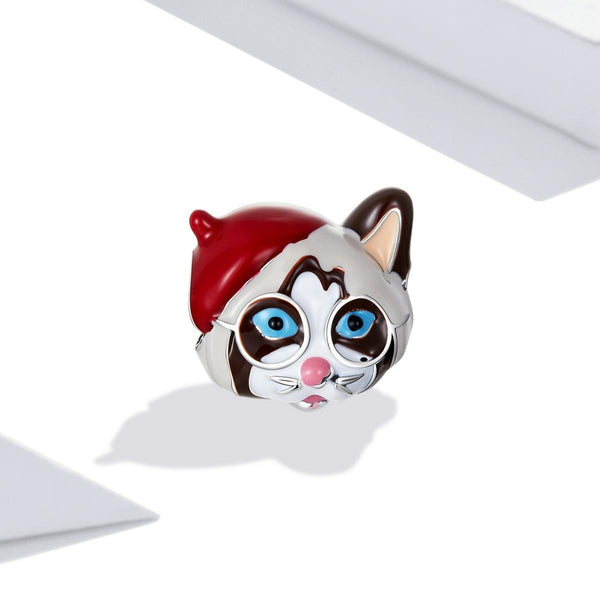 925 Sterling Silver Siamese Cat Bead For Diy Bracelet Or Necklace Bracelets