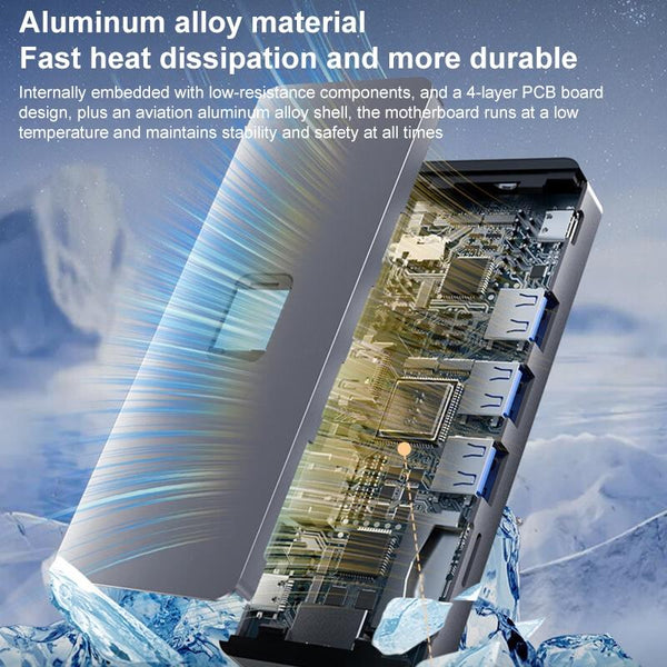 11 In Type C Docking Station With Usb Pd Sd / Tf Rj45 Vga Hdtv 3.5Mm Chargers & Docking Stations