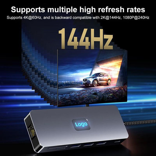 11 In Type C Docking Station With Usb Pd Sd / Tf Rj45 Vga Hdtv 3.5Mm Chargers & Docking Stations