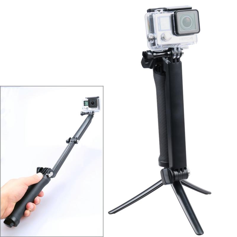Extendable Monopod Tripod For Action Cameras 3 Way Multi Function Tripods & Monopods